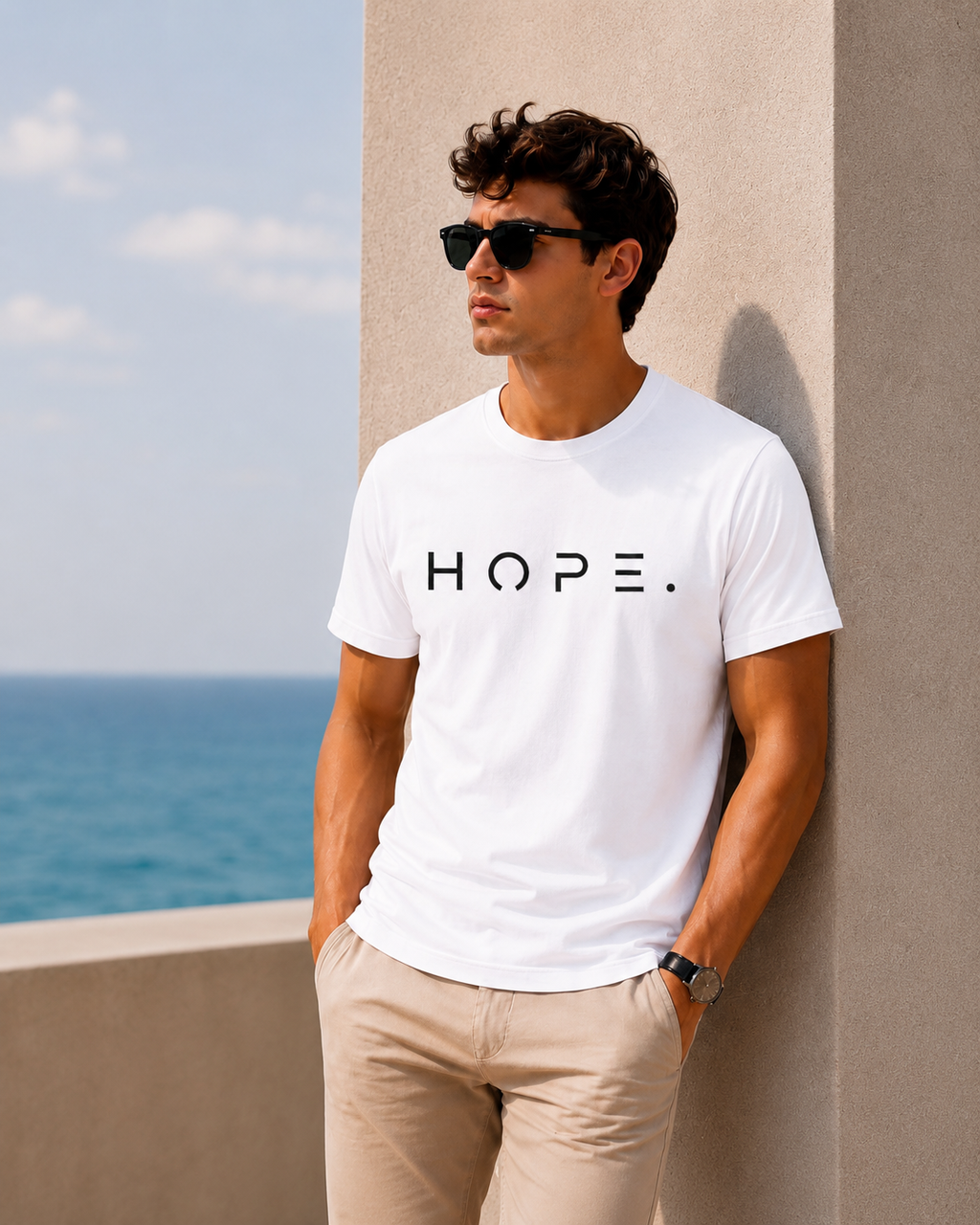 OFFMAN Signature Black Hope Cotton T shirt