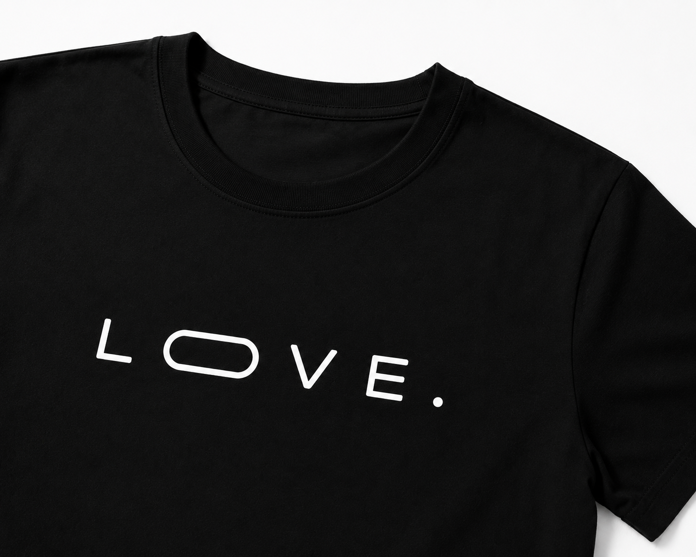 OFFMAN Signature Black Love Cotton T shirt