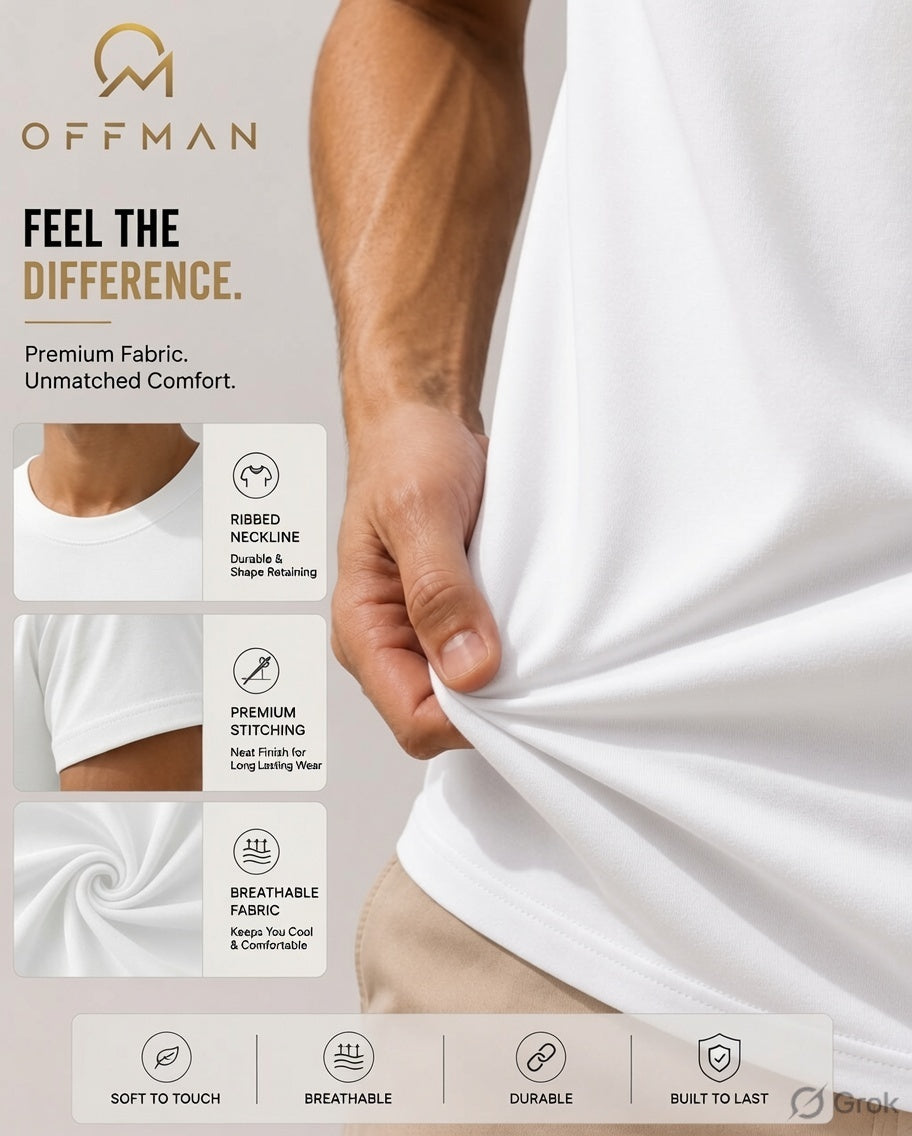 OFFMAN Signature White Love Cotton T shirt